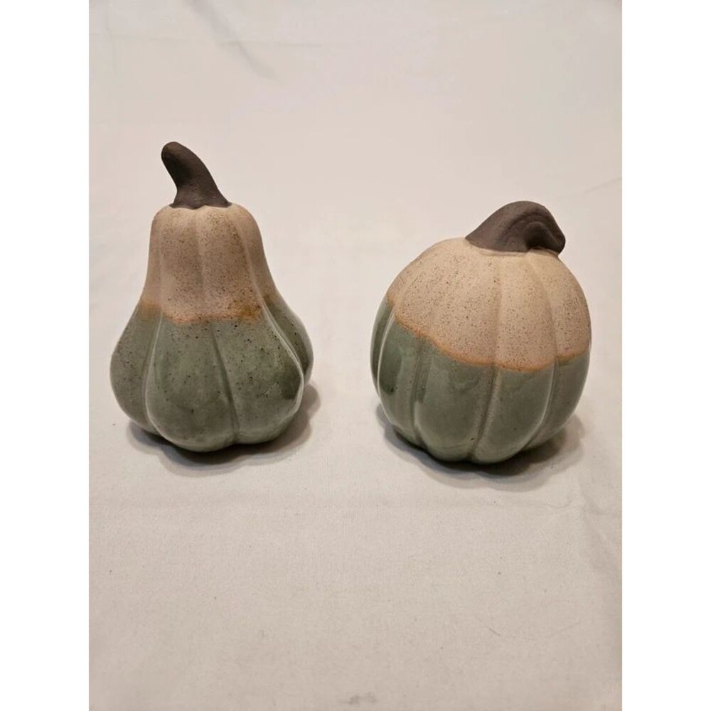 Set of 4" Tall Ceramic Pumpkin & Gourd Farmhouse decor